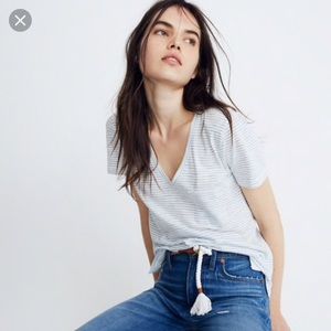 Madewell whisper cotton v neck tee